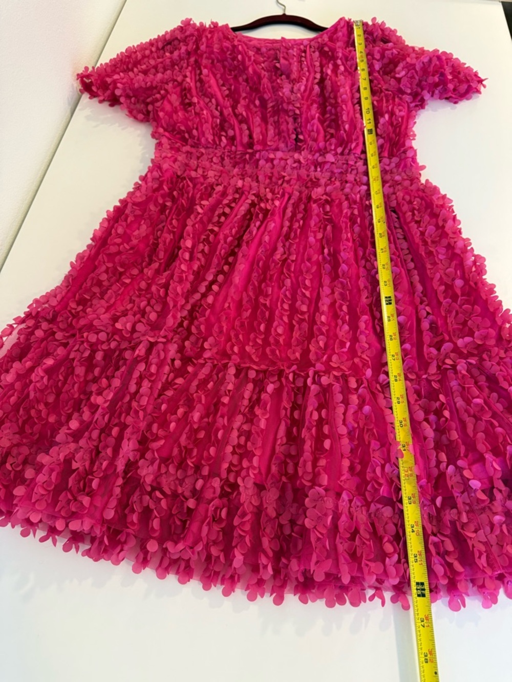 Anthropologie The Somerset Mini Dress: Floral Appliqué Edition Sz Large - Picture 13 of 16
